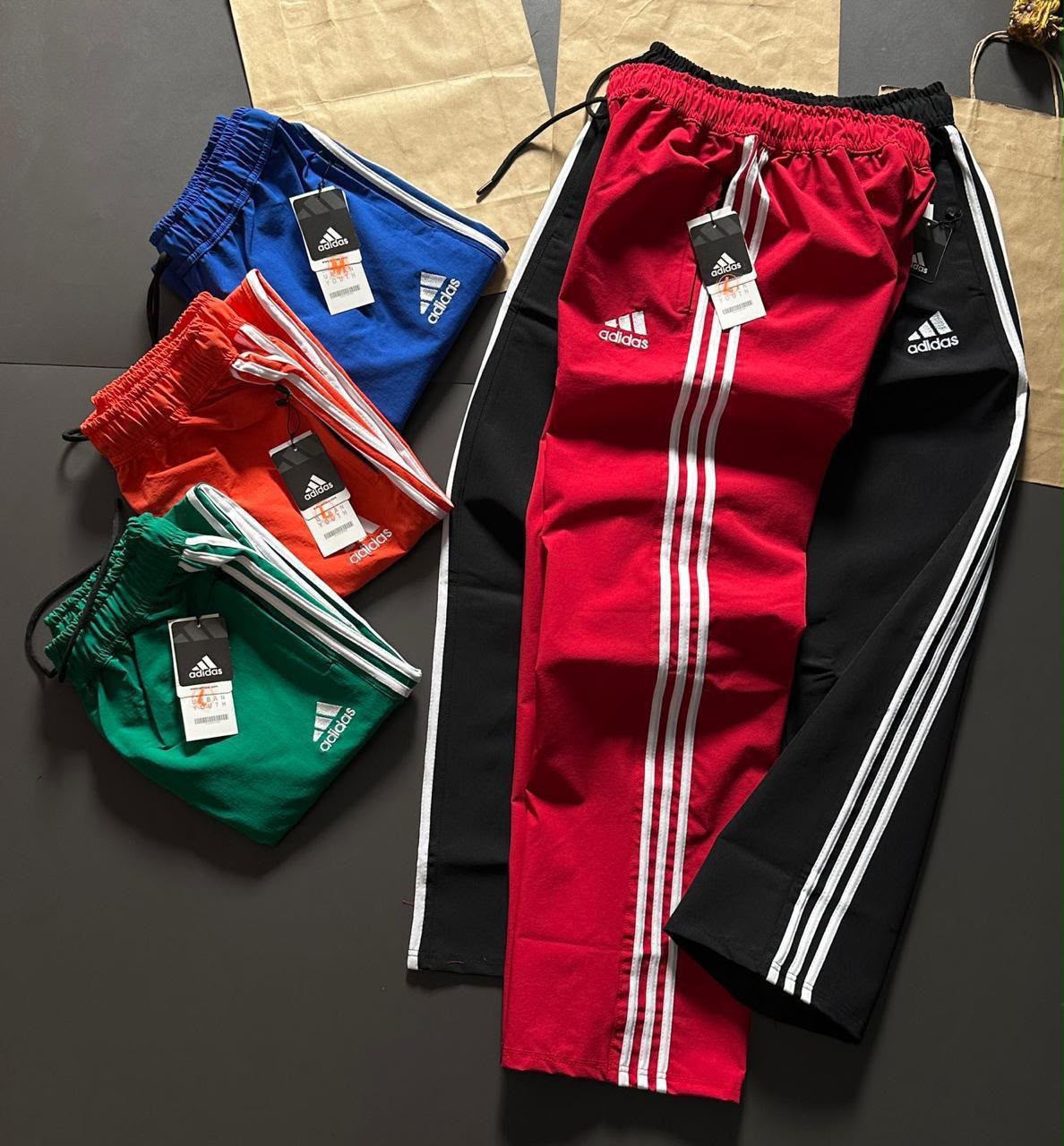Three-Stripe Athletic Track Pants